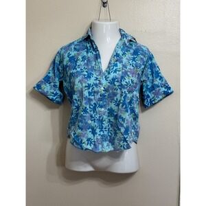 Vintage‎ - Ivy League by Wini - Floral Hawaiian Shirt - Flawed